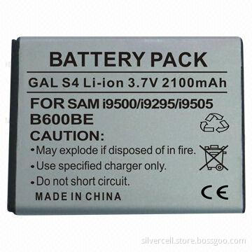 Li-ion Mobile Phone Battery for Samsung i9500, with 2,100mAh Capacity